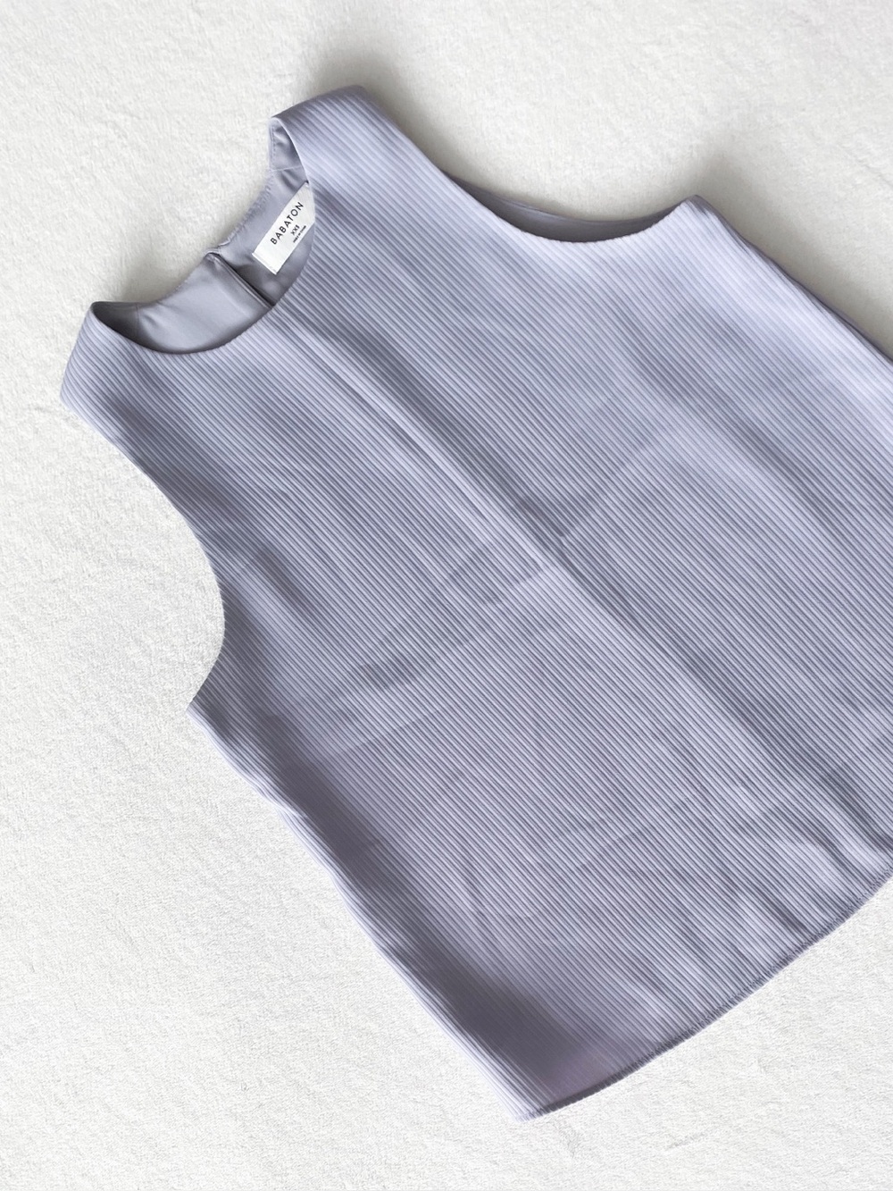 Babaton Lavender Sleeveless Ribbed Shell Top - Picture 2 of 11